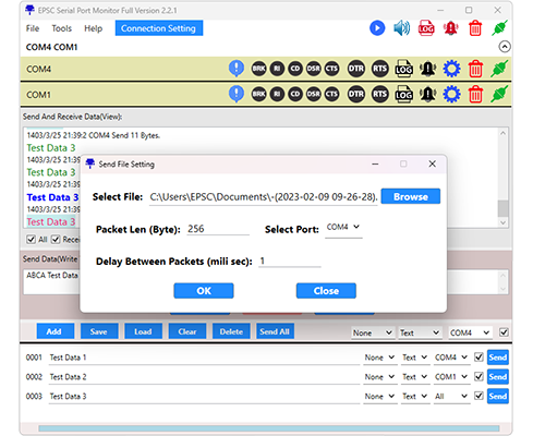 EPSC Serial Port Monitor