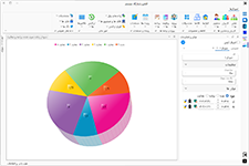 تصویر نمودار سه بعدی Pie